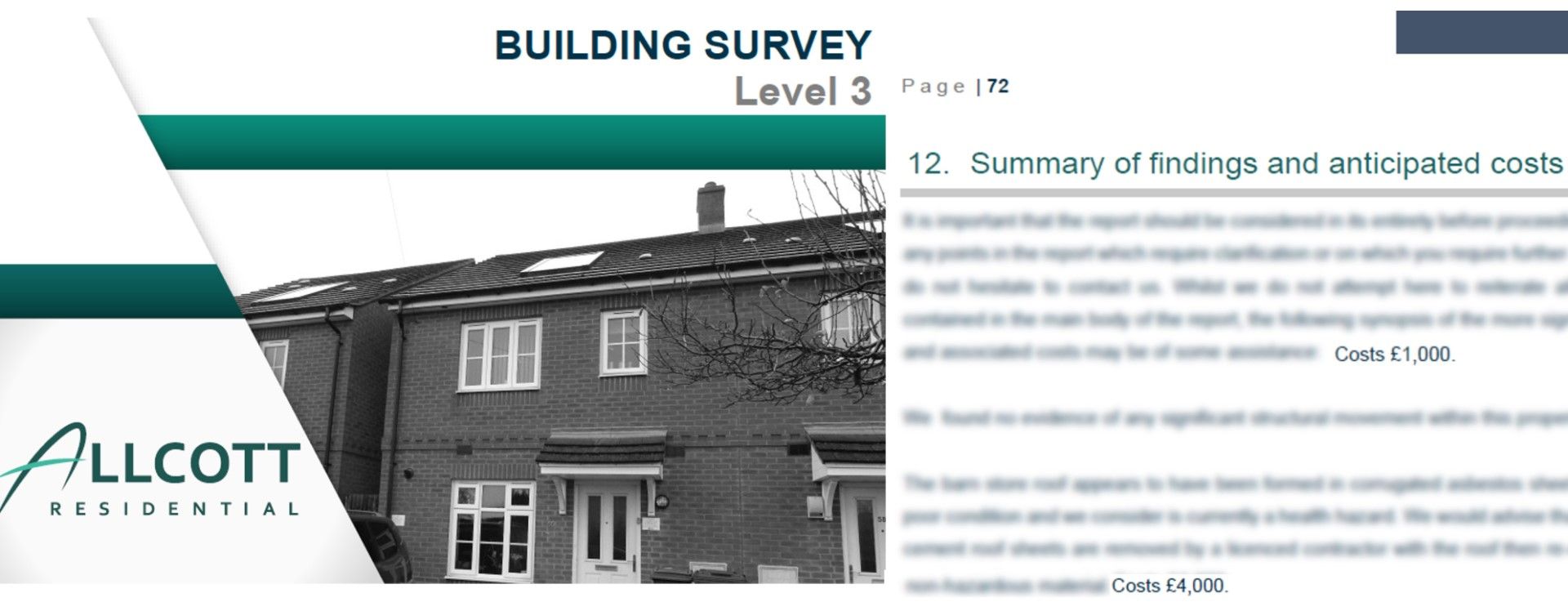 Buyer and seller negotiating property price after receiving a building survey report